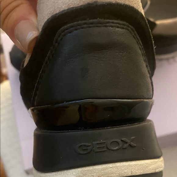Geox Women's Black and Metallic Sneakers - Picture 3 of 3